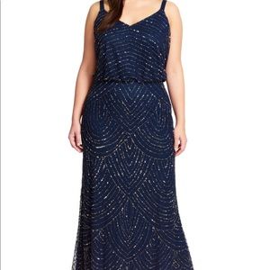 Navy Art Deco Gown